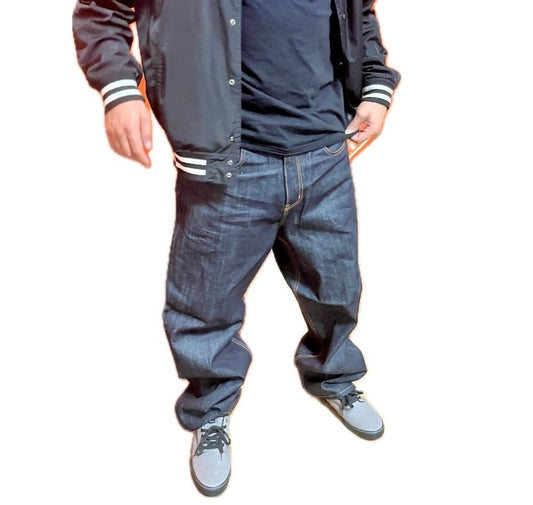 BANNED Baggy Stone Washed Blue Denim Pants