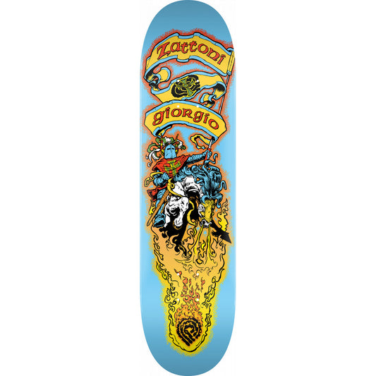 Powell Peralta Pro Giorgio Zattoni Skateboard Deck - Shape 247 - 8 x 31.45 (Blue)