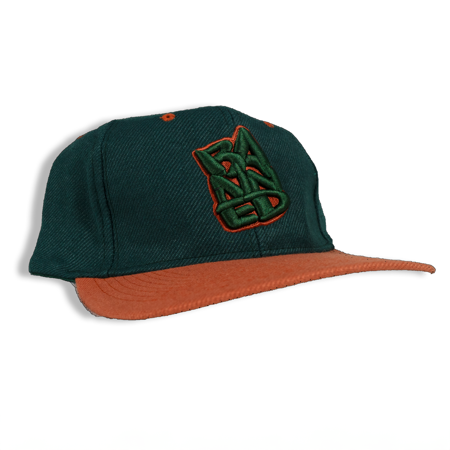 BANNED  Stacked Embroidered Green Twill Cap