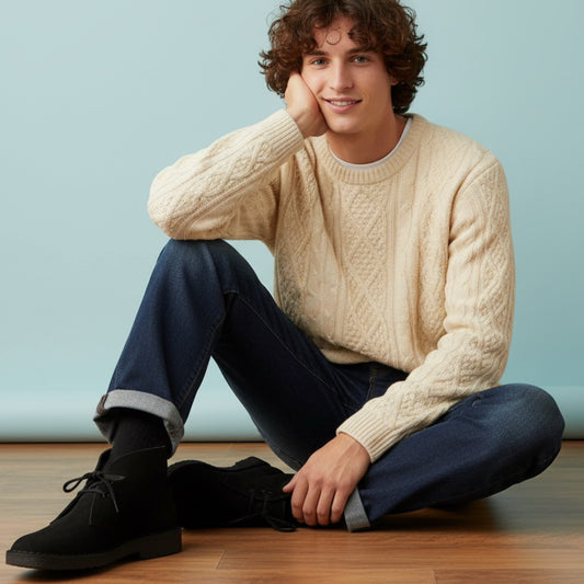 BANNED British Army Crepe Sole Black Boots