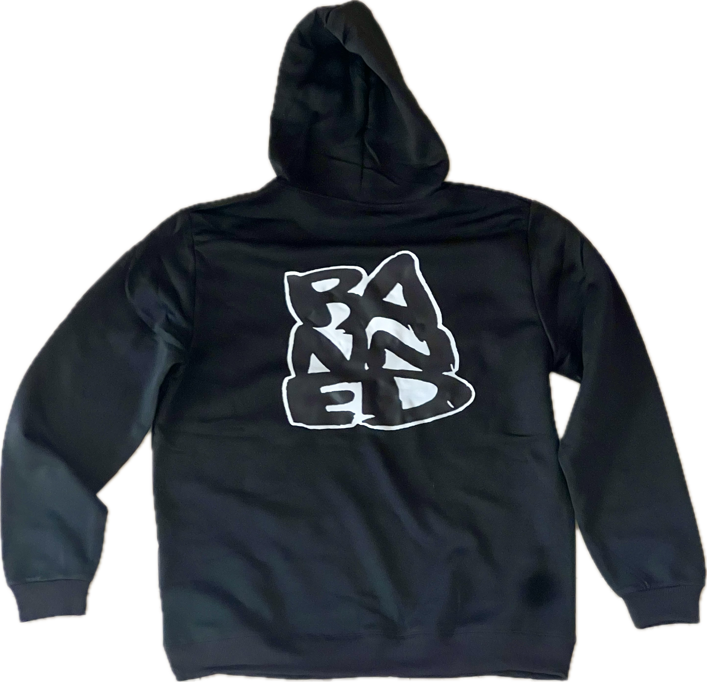 BANNED Stacked Black Pullover Hoodie