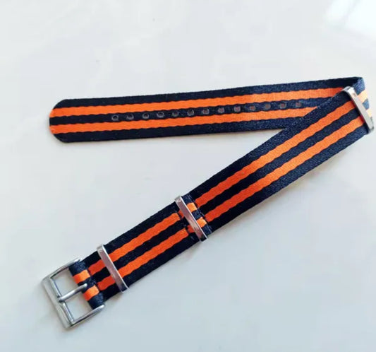 Omega Bond 007  SPECTRE 300M NATO Replacement strap Orange Black 20mm