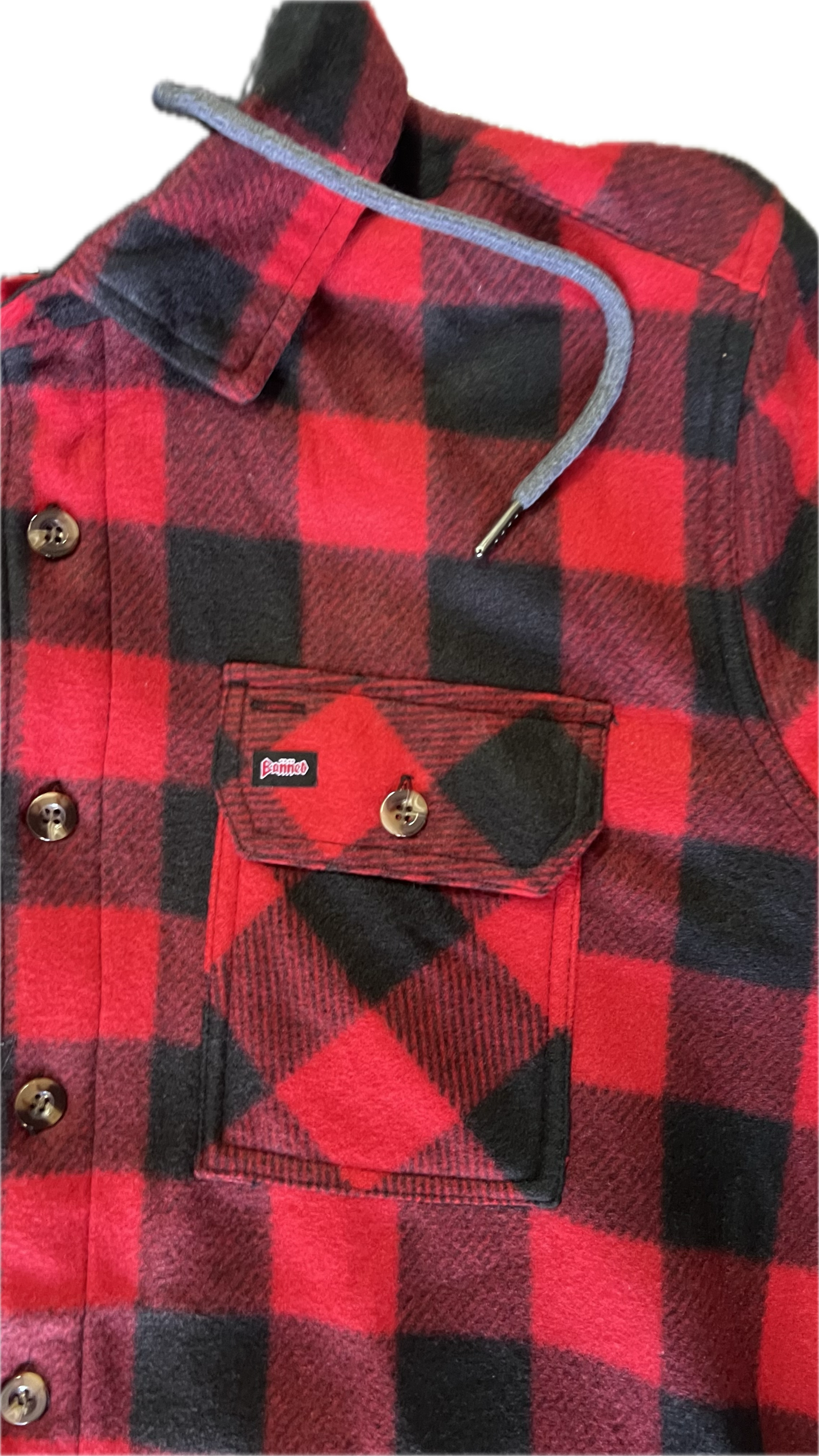 BANNED NASH Hooded Flannel