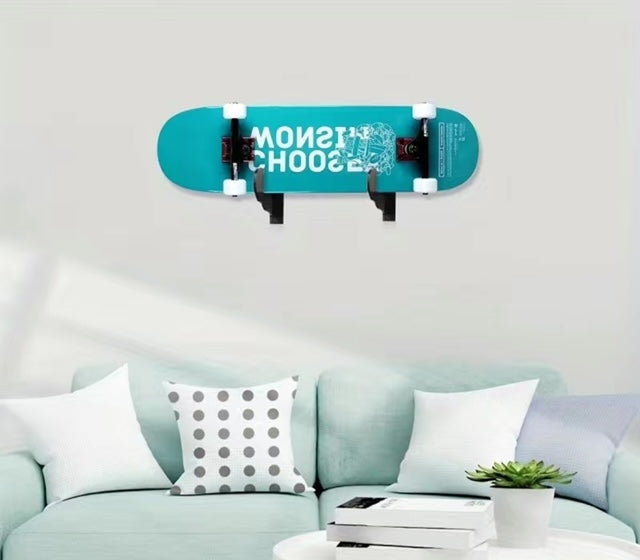 Wall mount bracket Black for skateboard deck or complete display (2)