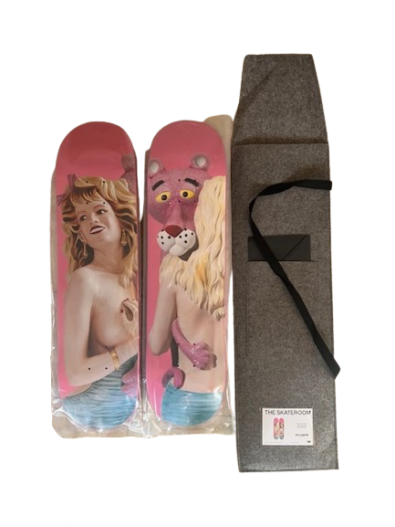 Pink Panther Skateboard  #68, JEFF KOONS