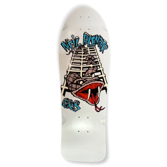 G&S Neil Blender Snake & Lattice" WHITE  Re-issue Skateboard Deck