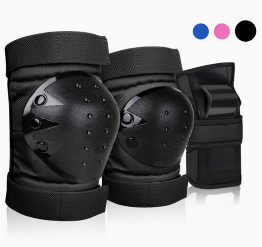 3 In 1 Protective Gear Set Knee Pads, Elbow Pads, Wrist Guards