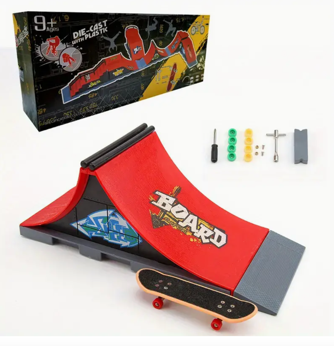 Fingerboard Ramp Sticker Fingerboard Ramp & 1 Plastic Fingerboard (all) – BANNED