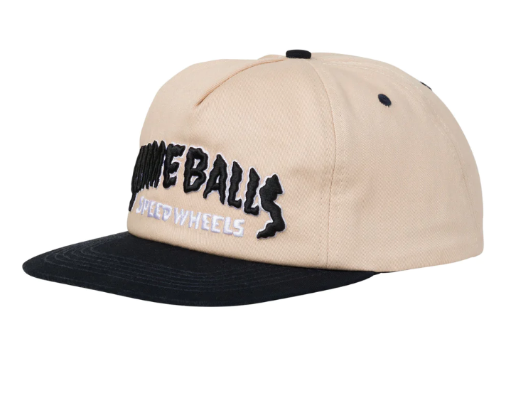 Slime Balls Strip Snapback Tan Hat