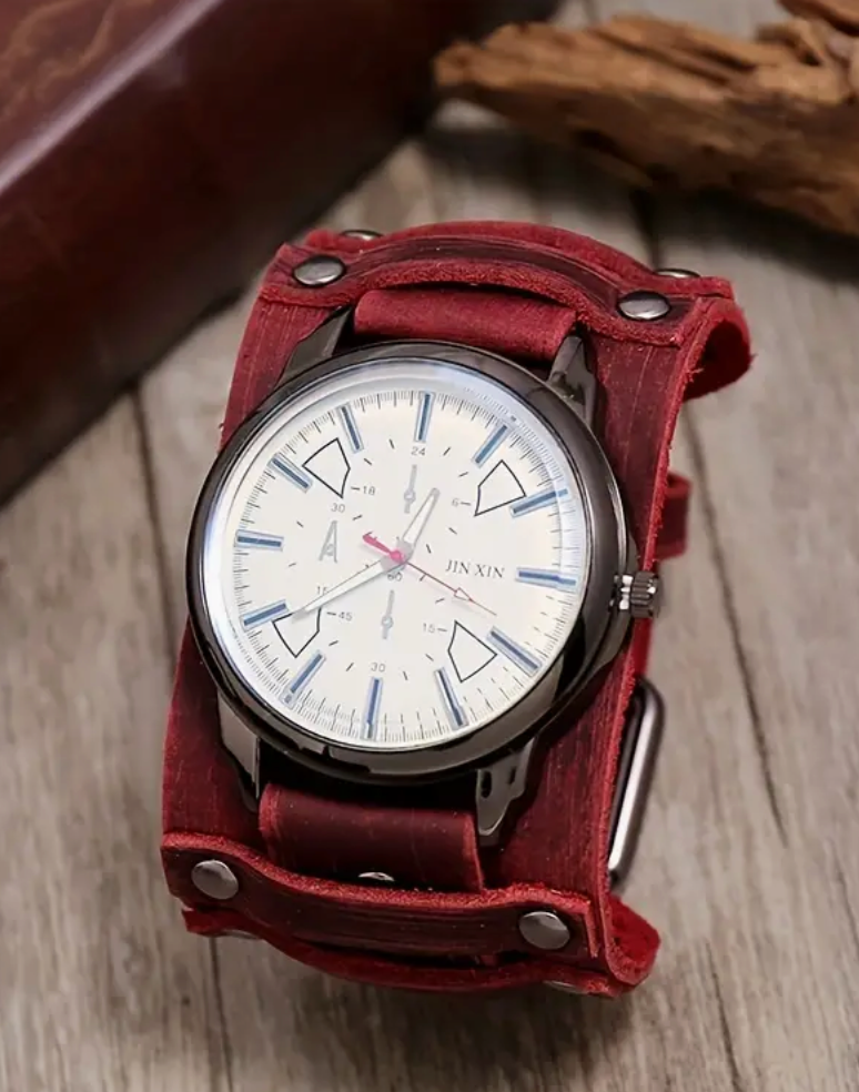 Big dial style Leather band