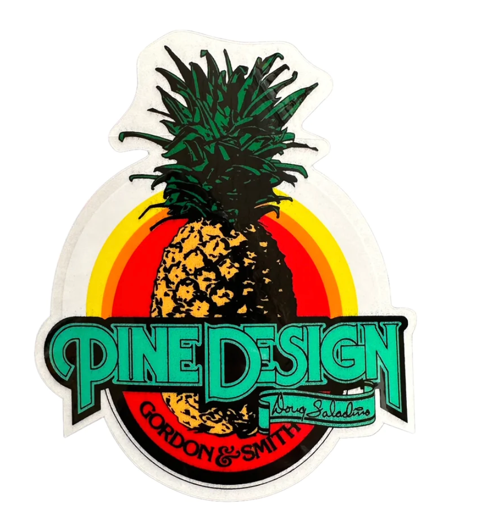 Doug Saladino Pine Design Pineapple Sticker - Small
