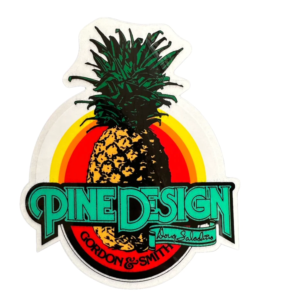 G&S Doug Saladino Pine Design Pineapple Sticker - Small