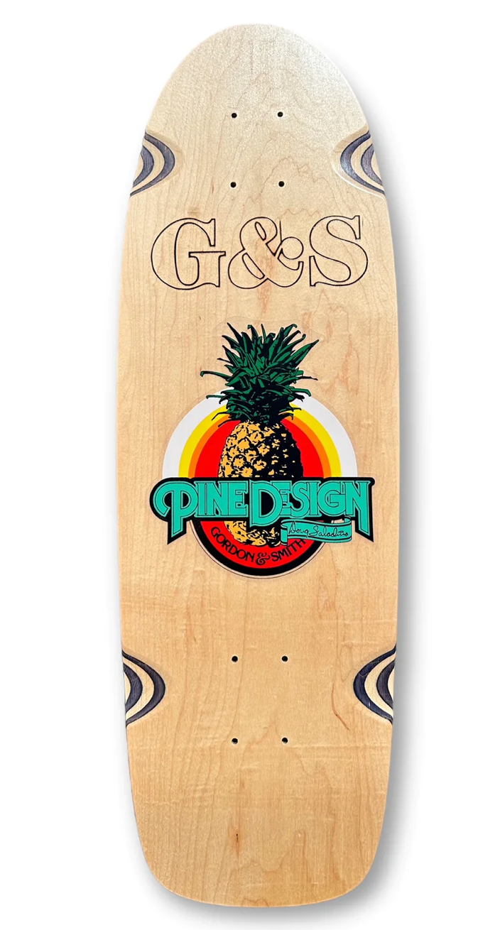 30" Original Pine Design Reissue - Natural Reissue Skateboard Deck SIGNED