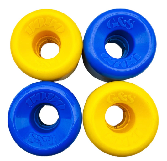 G&S YO-YO 86A - Mixed Set - Blue + Yellow Wheels