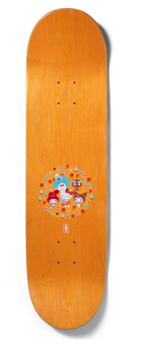 Girl Carroll Hello Kitty and Friends Skateboard Deck