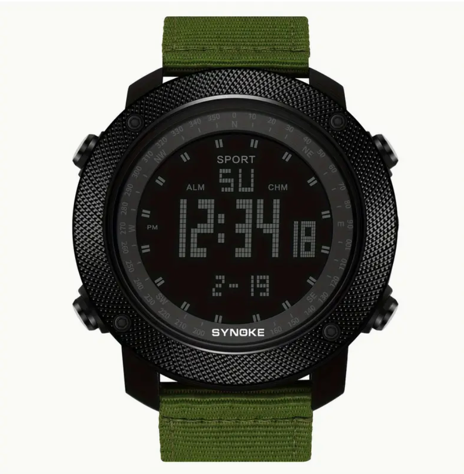 Luminous Screen Digital Military Watch