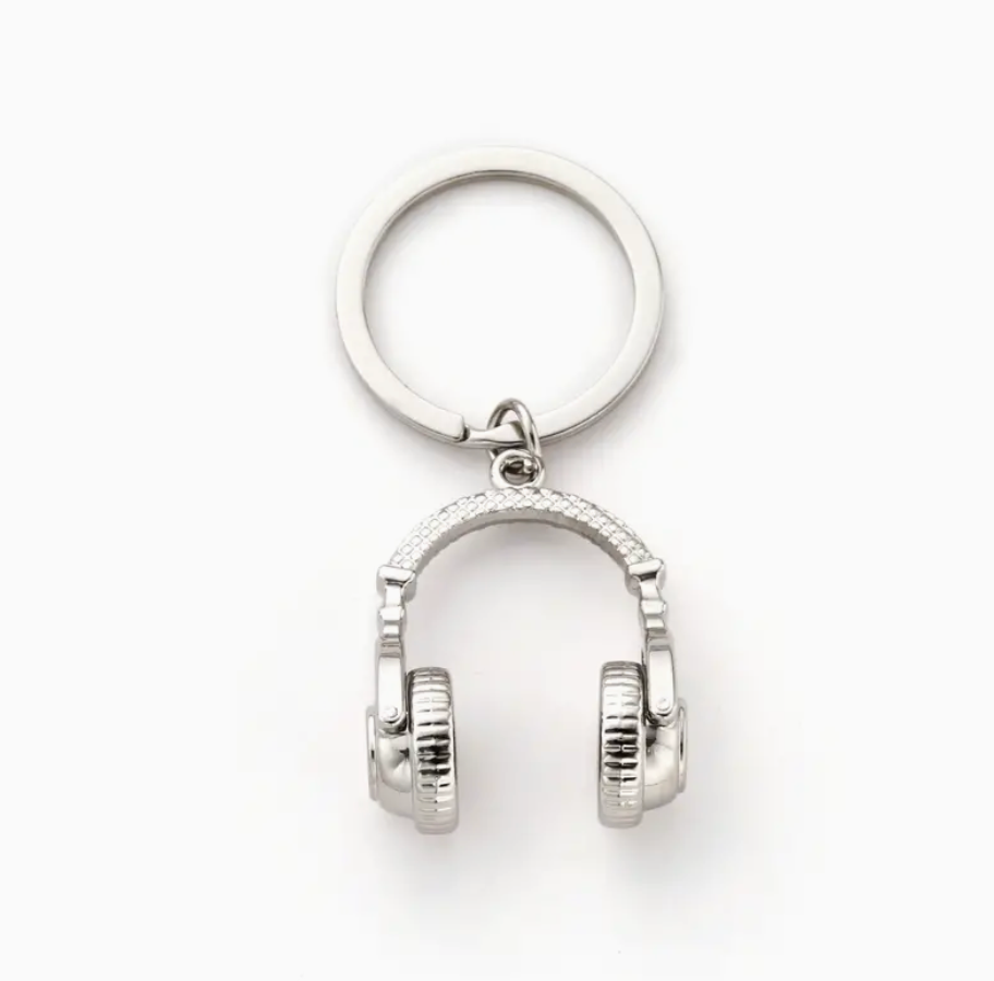 Headphone  Metal Keychain 2"