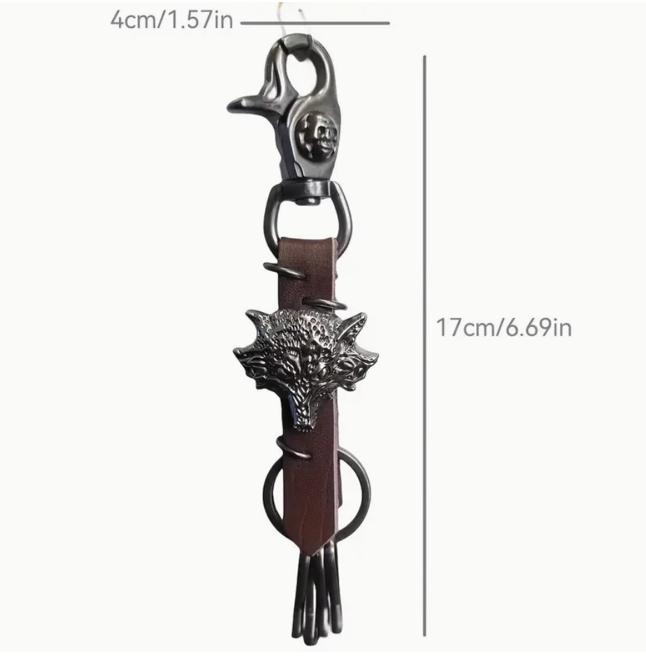 Articulated Goth Carabiner Keychain