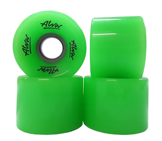 ALVA Solid Green Cruiser Skateboard Wheels 60mm