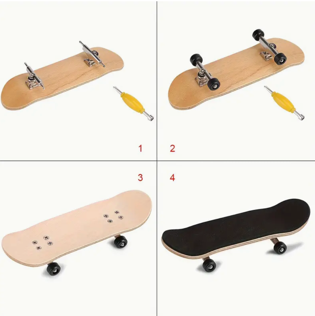 Maple Finger Board Skateboard Set in Box