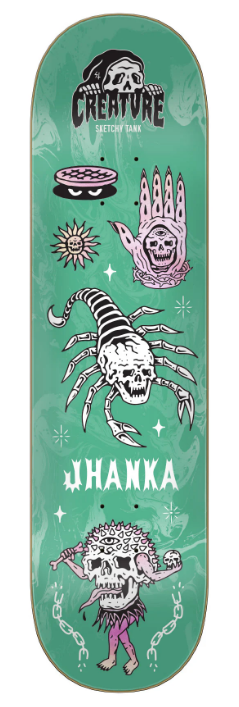 Creature Trippy Tanks Gonzalez VX Deck 8.25 Skateboard Deck