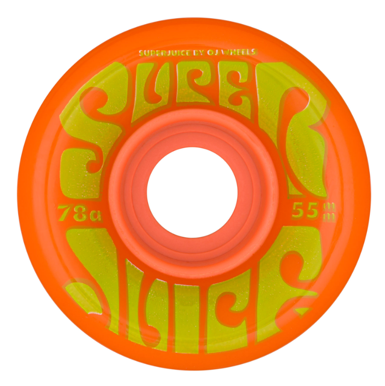 OJ Wheels 55mm Mini Super Juice Orange Green 78a Wheels