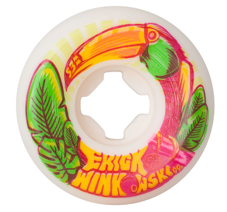 OJ Wheels 53mm Winkowski Tropics Elite White Mini Combo 99a Wheels