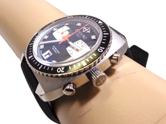 ZODIAC SEA DRAGON 1882 QUARTZ 100 METER/330FEET # Z03005 Wristwatch