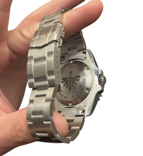 Custom Seiko 5 GMT with Rolex Hands + Ceramic Bezel by JP Wristshop Wristwatch