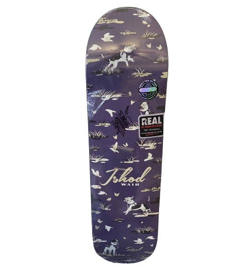 Real Ishod Wair Signed Autograph Skateboard Purple 8.3" Deck