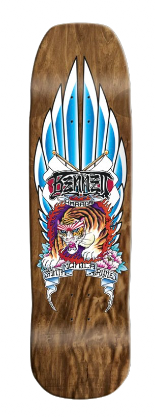 Santa Monica Airlines Skateboard Bennett Harada Skateboard deck Black