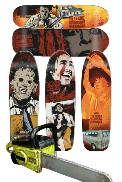 Madrid X Texas Chainsaw Massacre Skateboard Deck SET (5) *PRE-ORDER Now