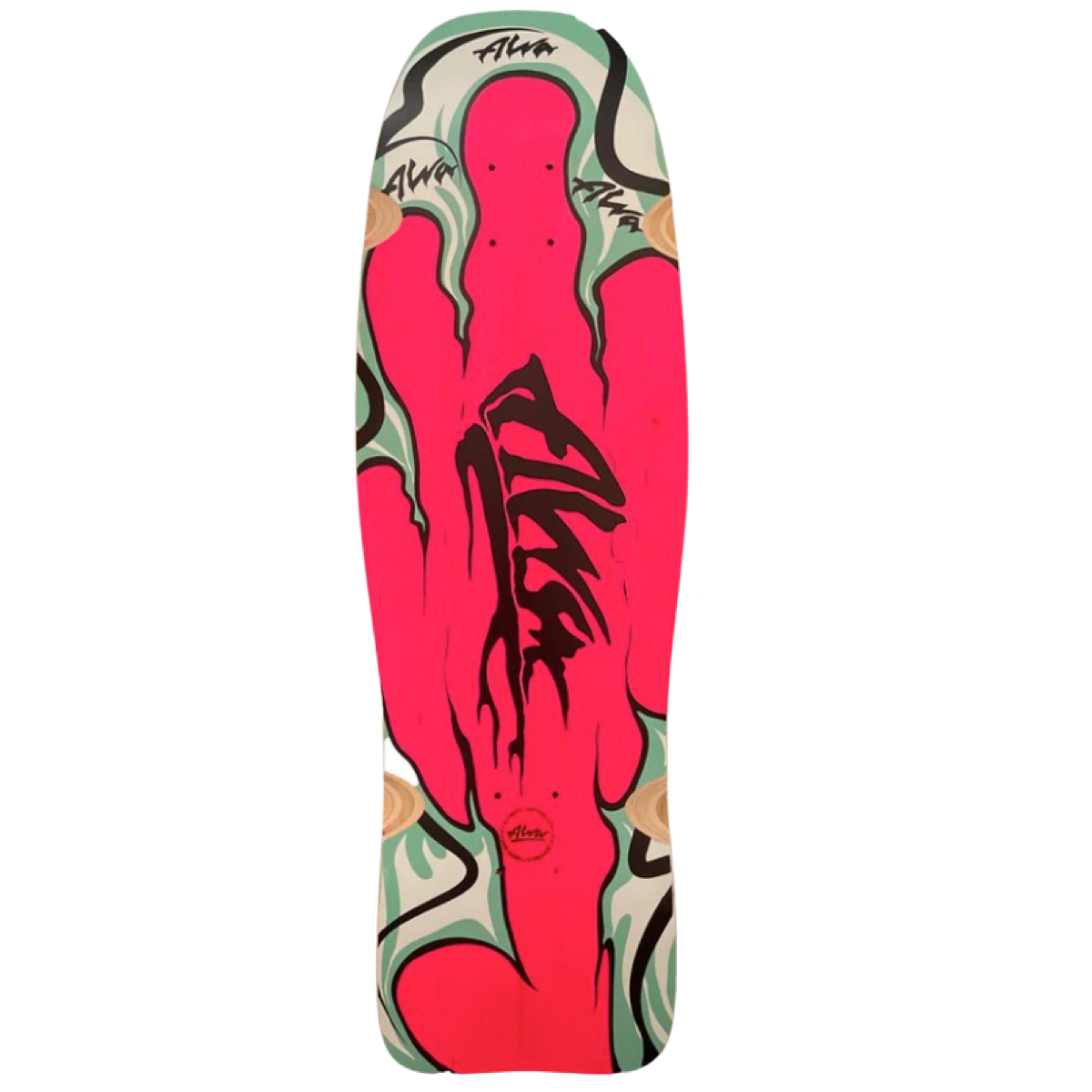 Alva MODERN AGRESSION FISH-PINK Skateboard Deck