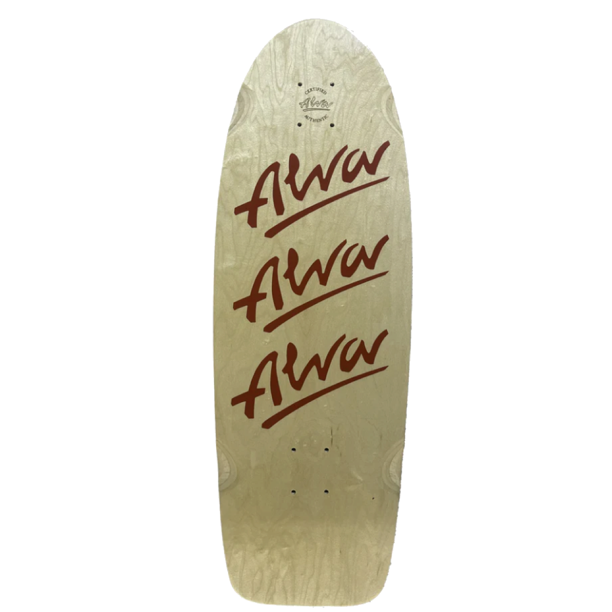 Alva Re Issue 1979 Tri Logo Red Skateboard Deck