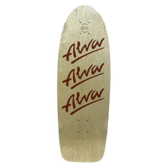 Alva Re Issue 1979 Tri Logo Red Skateboard Deck