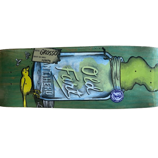 Anti Hero Classic Jeff Gross Old Fart Skateboard Deck( R.I.P