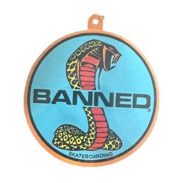 BANNED  Cobra Sticker 3”
