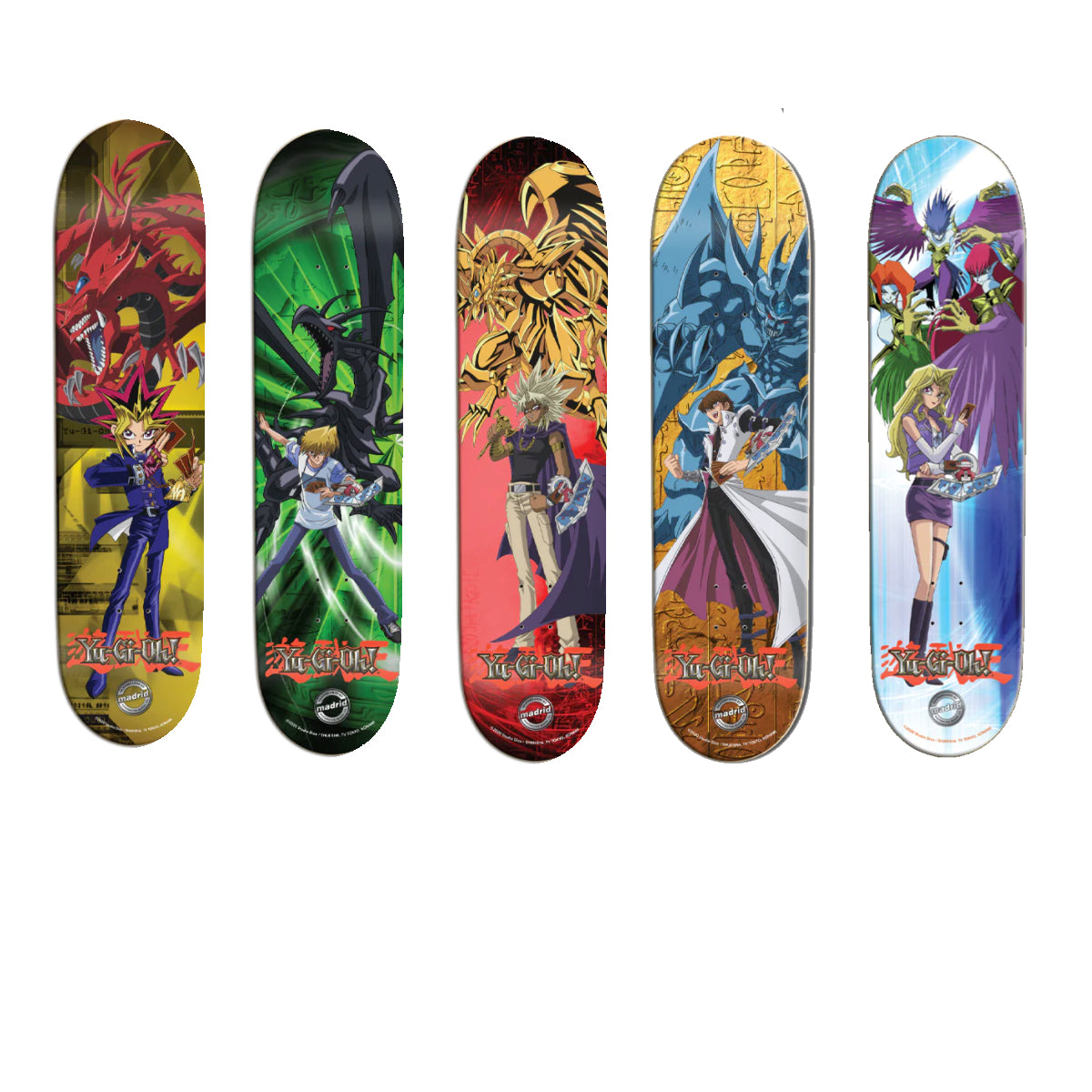 Madrid x YU-GI-OH! Series 2 Collection Skateboard (5) Decks Set