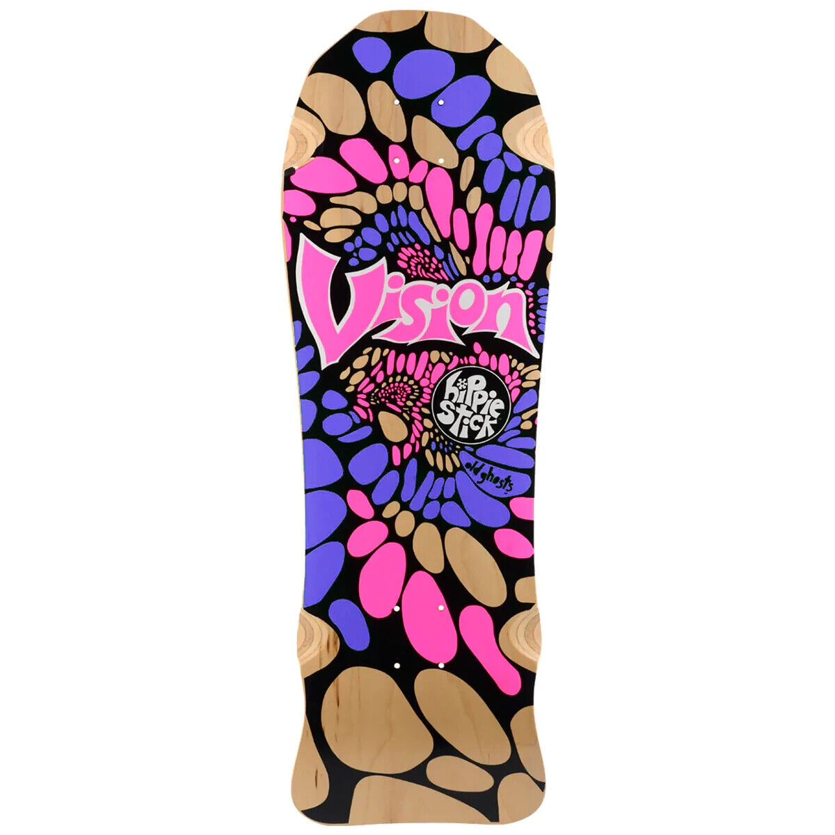 Vision Hippie Stick Skateboard Deck - Reissue - 10" x 30" - Natural