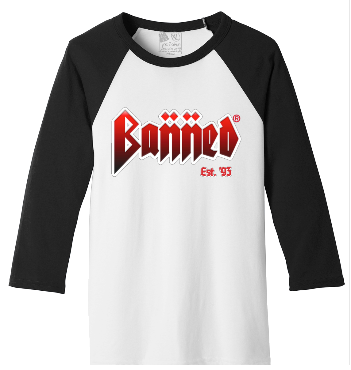 BANNED Metal Revolt 3/4 Sleeve T-Shirt