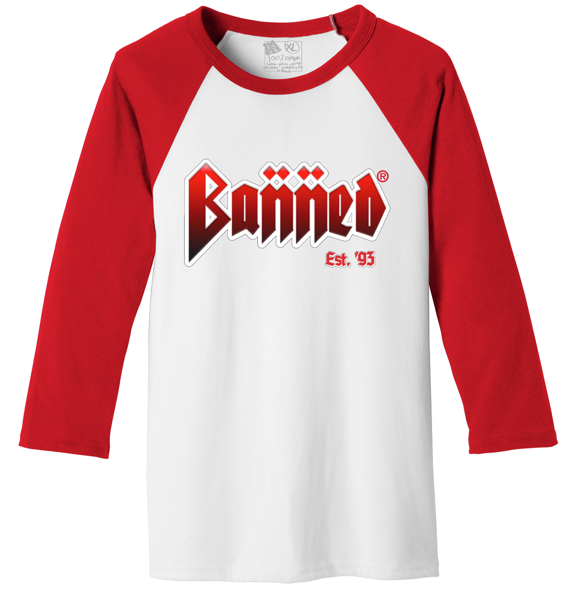 BANNED Metal Revolt 3/4 Sleeve T-Shirt