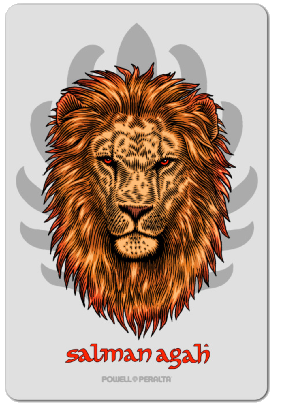 Powell Peralta Salman Agah Lion Sticker