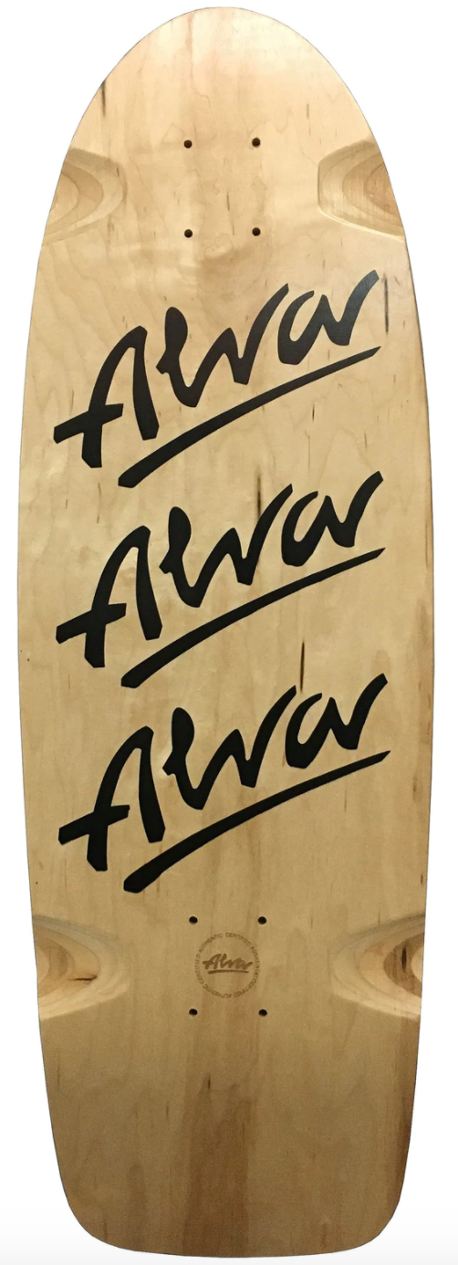 Alva Re Issue 1979 Tri Logo  Red Skateboard Deck