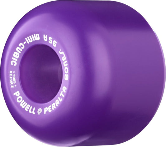 Powell Peralta Mini-Cubic Skateboard Wheels 64mm 95a - Purple (4 pack)