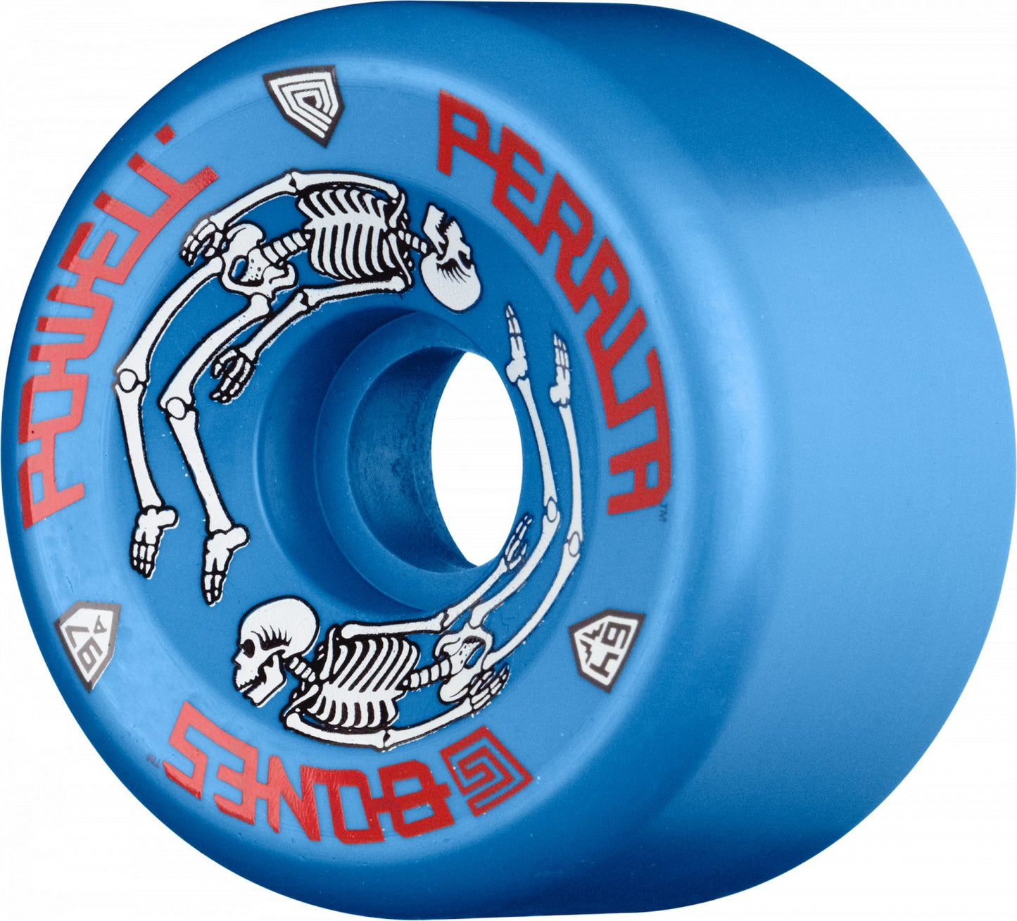 Powell Peralta G-Bones Skateboard Wheels 64mm 97a - Blue (4 pack)