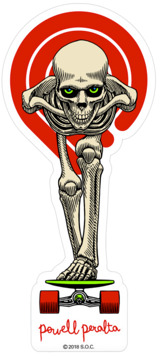 Powell Peralta Tucking Skeleton Sticker