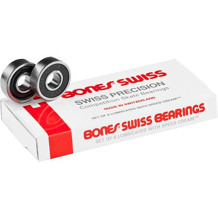 Bones Swiss Skateboard Bearings (8 Pk)