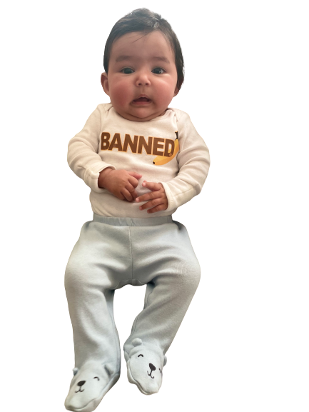 BANNED® Newborn "Banned Banana" L/S Bodysuit