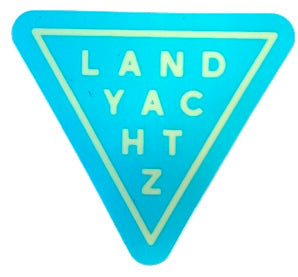 Landyatchz blue triangle Sticker