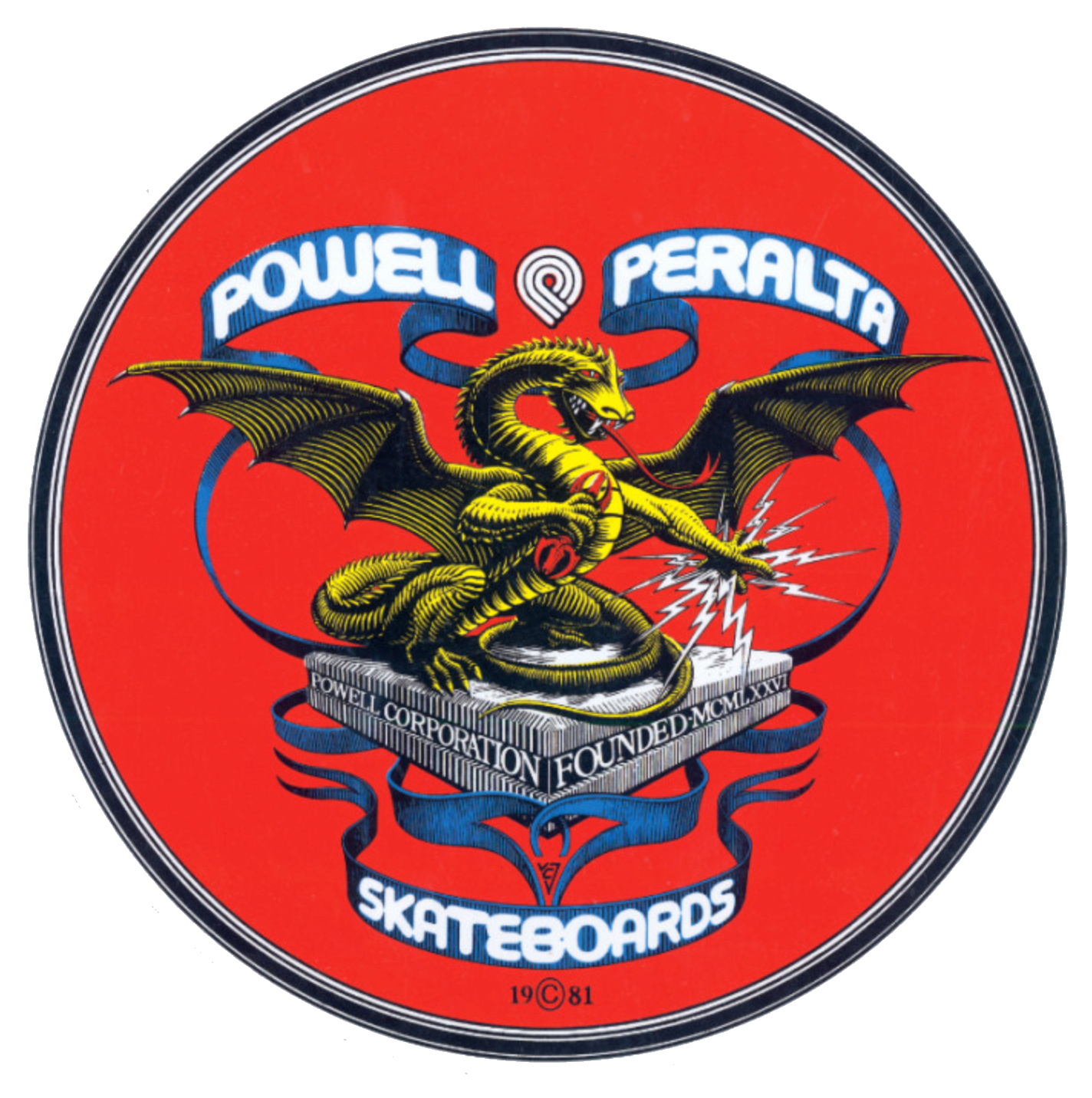 Powell Peralta Banner Dragon Sticker